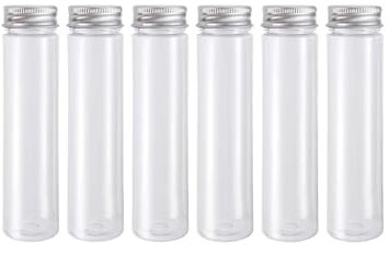 MENGKE Teströhrchen Mit Kunststoffkappen, Durchsichtige Schraubdeckel For Röhrchen, Süßigkeitenpflanzen For Badesalz, Gastgeschenk, Partykappen-Organizer, Kleine Flaschen, Schläuche