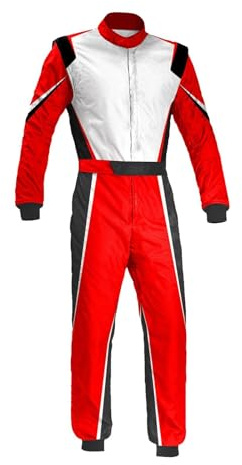 MotiveTech Rennanzug, Kart Outfit, Overall, Hochelastisches Polyester, Hoher, Geeignet für Outdoor Rennen Und Kostüme, L