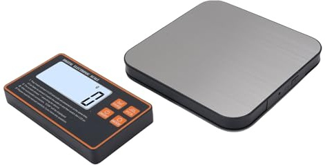 Eujgoov Wireless Kitchen Scale, Stainless Steel Digital Electronic with Remote Display for Food Meal Prep Cooking Baking, 15kg Capacity 7 Units Backlit LCD