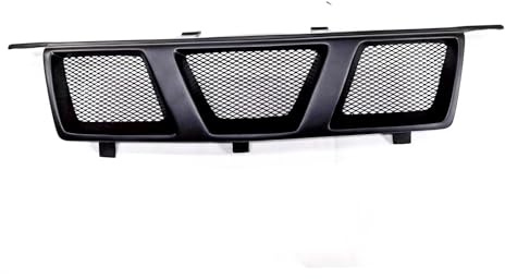 Calandre Capot Voiture Compatible Avec Nissan Pour X-Trail 2005 2006 2007 Grille De Pare-chocs Avant Supérieure En Fibre De Verre Kit De Carrosserie En Maille Pour Accessoires Extérieurs