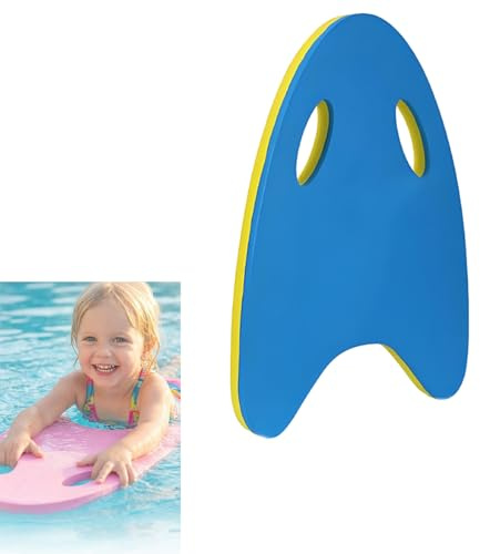 Schwimmbrett für Kinder und Erwachsene, Trainingszubehör für Pool, Trainingszubehör aus EVA-Schaum mit umlaufenden Öffnungen, für Erwachsene, Kinder, Schwimmen, Training (A-Blau)