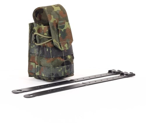 Zentauron Doppel-Magazintasche Vario Multislot für G36, G3, G28, AK47, AK74 und 565 STANAG-Magazine Molle-Kompatible Tasche aus Cordura