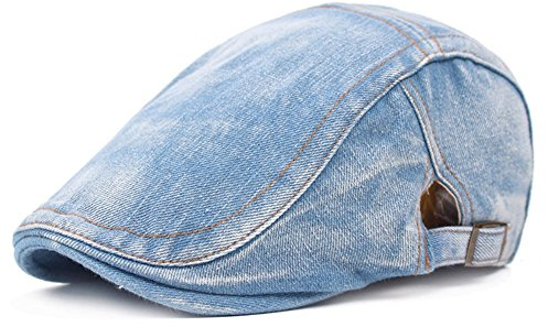 WETOO Schirmmütze Herren Schiebermütze Schwarz Driving Cabbie Jagd Flatcap Newsboy Cap