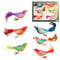 Krebs Glas Lauscha - Weihnachtsdekoration/Christbaumschmuck aus Glas - Fantasievogelsortiment auf Clip - Menge: 6 Stück - Farbe: Multicolor - Größe: ca. 11 cm