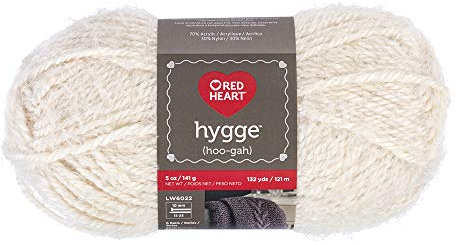 RED HEART Hygge Garn, 142 g, Pearl 5 Fl Oz
