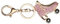 liuduo Rollschuhe Shoe Keychain Kristall Tasche Schlüsselanhänger Titolare Strass Schlüsselanhänger 11 * 4.3cm Rosa