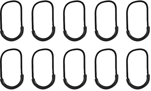 Alomejor 10Pcs / Pack Tirettes de Fermetures Tire Zip Cordon Zipper Pull Cordon de Tirage en Plastique pour Curseur de Fermeture Eclair Curseur Remplacement Sac à Dos