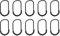 Alomejor 10Pcs / Pack Tirettes de Fermetures Tire Zip Cordon Zipper Pull Cordon de Tirage en Plastique pour Curseur de Fermeture Eclair Curseur Remplacement Sac à Dos