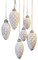 Loberon Weihnachtsschmuck 6er Set Éva, Tannenzapfen-Look, Bauernsilber & Feines Antik-Finish, Christbaumschmuck, Weihnachtsdeko, Weihnachten, Glas, Eisen, antikweiß
