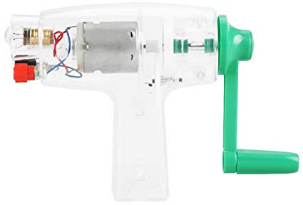 POOPFIY 6,3V Handkurbel Dynamo für den Unterricht Physikunterricht Demonstrationen Notstromversorgung
