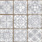 Pack of 18 Tile transfers Stickers-Mixed Grey Victorian Moroccan Traditional self Adhesive Wall Art Decor Cover Mosaic Bathroom backsplash Kitchen splashback Peel Stick on Tile (4x4in)