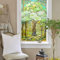 Xijier Baummalerei, Sichtschutz, Fensterfolie, kein Kleber, statische Haftung, Glasfensterfolie, Schiebetür, Badezimmer, Fensteraufkleber, Heimdekoration, 50 x 70 cm