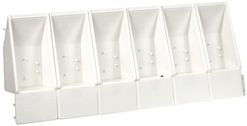 Honsell 89015 – Jaxon Gamelles pour Aquarelle magnétiques, 6 Godets vides avec aimants à l'arrière à remplir soi-même, Blanc, taille unique