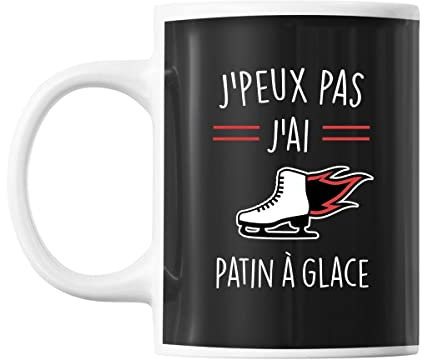 Mug Patin a glace j'peux pas Noir