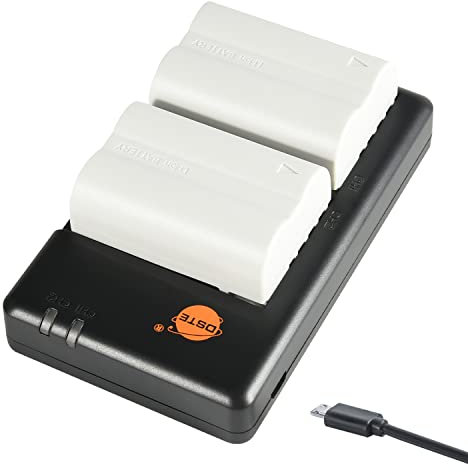 BLM-5 PS-BLM5 DSTE 2-Pack Battery and Micro USB Dual Charger Compatible with BLM-1,PS-BLM1 and Olympus E1 E5 E3 E300 E330 E500 E510 E520 C-8080 C-7070 C-5060 Digital Camera