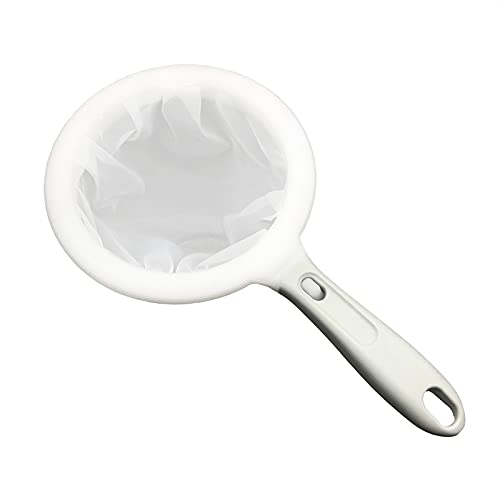 2 in 1 200 Mesh Coffee Nylon Sieve Strainer Colander Oil Wine Filtering Kit Mesh Filter for Juice,Milk,Honey,Boiled Water with Detachable Handle
