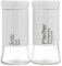 KHG Salz- & Pfeffer-Streuer Set je 100 ml, Salz & Pfeffer Streuer klein, Höhe 11cm & 5,5cm ∅, Weiß rund & mit Aufschrift, optional: mit Öl-Essig-Set als Menage
