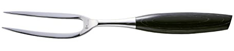 Carving Fork, Black, Japanese NAGOMI, Professional Specifications, Easy to Use, High Durability, Beautiful Curves and Polish, High Design, Comfortable Handle in Your Hand