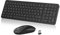 Wireless Keyboard and Mouse, PINKCAT 2.4G QWERTY UK Layout Keyboard and Cordless Silent Mouse Combo with Numeric Keypad Ergonomic Energy Saving for Windows, Computer, Desktop, PC, Laptop (Black)