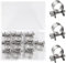 SPEEDWOX 10 Pcs Mini Fuel Injection Hose Clamps 304 Stainless Steel Adjustable Pipe Hose Clip Tube Clamps Set with Storage Box for Diesel Petrol Pipe Automotive Plumbing (10-12mm)