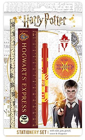 Harry Potter - Hogwarts Express - Schreibwarenset Set Stifte, Lineal, Radiergummi