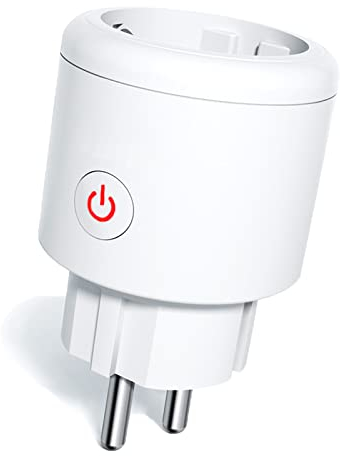 ZigBee Smart Steckdose mit Strommessung, Alexa Steckdose mit App Fernbedienung 16A, Smart Home Steckdose mit Timer Funktion kompatibel mit Alexa/Google Home, Sprachsteuerung (Hub Erforderlich) 1PCS