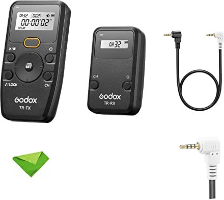Godox TR-P1 Télécommande de minuterie sans fil pour Panasonic GH5II, GH5S, GH5, G90, G91, G95, G9, S5, S1H, DC-SIR, DC-S1, FZ1000II, BGH1, DMC-GH4, GH3, GH2, GH1, GX8, GX1, DMC-G7, G6, G5, G3, G2, etc