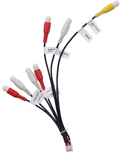 Xtenzi XT91920A Cinch-Kabelbaum, Auto-Audio-Video, kompatibel mit Pioneer DMH160BT, DMH1700NEX, DMH1770NEX, DMHW2700NEX, DMHW2770NEX