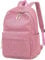Schulrucksack für Teenager, groß, aus Kord, Büchertasche, leicht, für Mädchen und Jungen, leger, 17 Zoll (43,2 cm), Laptop-Reisetasche, Cord-Pink, 17 inch, Casual