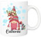 Pickhut Personalised Gnome Hot Chocolate Mug - Christmas Movie Cup, Secret Santa, Stocking Filler, Gonk Lover Gift, for Christmas, Birthday, Xmas Eve Box (Female Gonk Design 3)