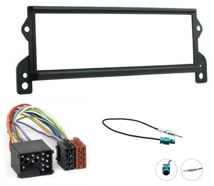 Motorguard Single Din Facia Surround Panel Frame Trim Full fitting Kit Iso Harness Aerial Adaptor for Bmw Mini R50 R52 R53 2001-2006