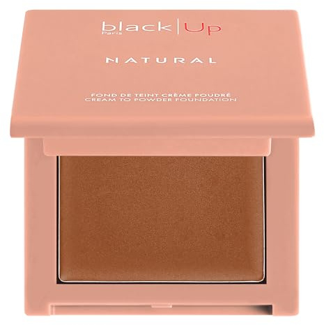 BLACK UP - Foundation mit Pudercreme, langanhaltend – FCNAT07 – vegan, 99 % natürlich – Ultra-matt 12H, für alle Hauttypen, 9,5 g