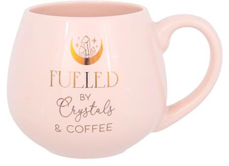 Tech Island Coffee Mug Rounded Mug Tea Cups, Tea Mugs, Prefect Presents for Birthday, Christmas, New Year, Gift Card Packaging (Crystals and Coffee)