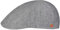 Mayser Paddy Leinen Flatcap Schirmmütze Schiebermütze Herren - Made in The EU mit Schirm, Futter Sommer Frühling-Sommer - 58 cm grau