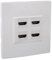 Plaque Murale HDMI, Panneau Mural HDMI 4 Ports 4K 60HZ Femelle à Femelle, pour Connexions de Câbles HDMI, pour Ordinateurs, Téléviseurs, Projecteurs