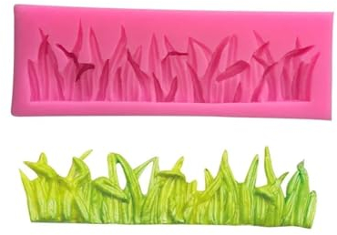 Stampi in silicone per artigianato, 12,5 x 4,5 x 1,4 cm, a forma di erba piccola, stampo in silicone per torte, cioccolato, dessert, decorazione da cucina, accessori da forno
