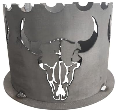 Terma Wokaufsatz/Wokkrone Motiv BBQ Stier passend für durchm. 20cm für Feuerplatte, Grillplatte, Wok-Krone…
