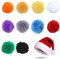 GORGECRAFT 20 Stück Garn Pompons In 10 Farben 4.6cm Groß Mehrfarbig Runde Pompom Bälle Aus Wolle Mit Schwänzen Für Mützen Schals Ohrringe DIY Kreative Kunsthandwerksprojekte Partys Heim Und