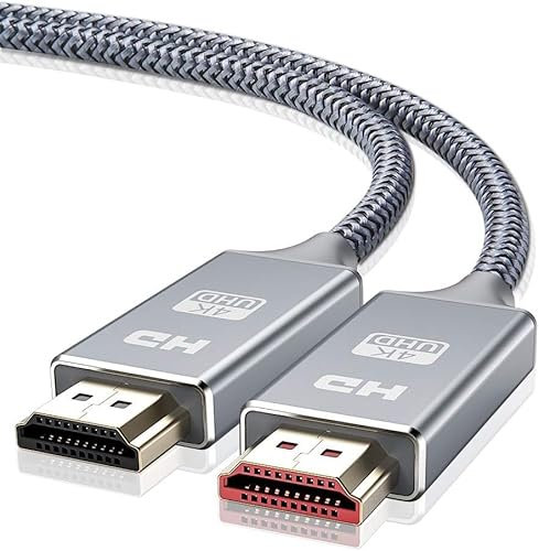 Snowkids 4K HDMI Cable 7.5m, HD High-Speed Lead ARC HDR10 HDCP 2.2/2.3 Dolby 3D, Compatible with Projector HDTV X box