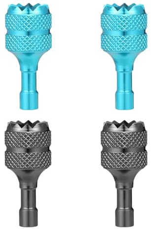 4pcs Drone Joysticks, Mini Drone Controller Sticks Drone Controller Thumb Sticks Drone Joystick Replacement Compatible with DJI Mini 3 Pro DJI RC Smart Controller Accessories(Light Blue & Blue)