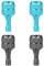 lasuroa 4stk Drohnen Joystickset, Mini Drohnen Controller Sticks Steuerknüppel Fernbedienung Steuerknüppel Kompatibel mit DJI Mini 3 Pro DJI RC Smart Controller-Zubehör (Hellblau und Blau)