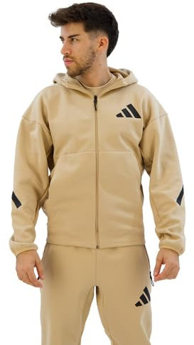 adidas Men's New Z.N.E. Zip-Hoodie Magic Beige L