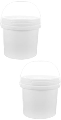 SHOWERORO 2pcs Wipes Dispenser Bucket Large Round Wipes Storage Lid Diaper Holder for Home Car Office