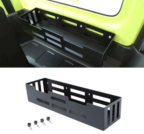 GMDUHK Auto Seiten Kofferraum-Organizer, Heckklappe Ablagebox für Suzuki Jimny JB64 JB74 2019-2024 (Aluminium 1pcs)