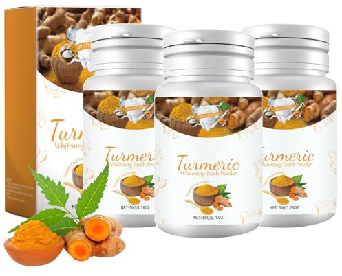 Turmeric Tooth Powder, Aufhellendes Zahnreinigungspulver Mit Kurkuma, Turmeric Brightening Powder, Turmeric Brightening Teeth Cleaning Powder, Zahnpulver, Tooth Powder (3)