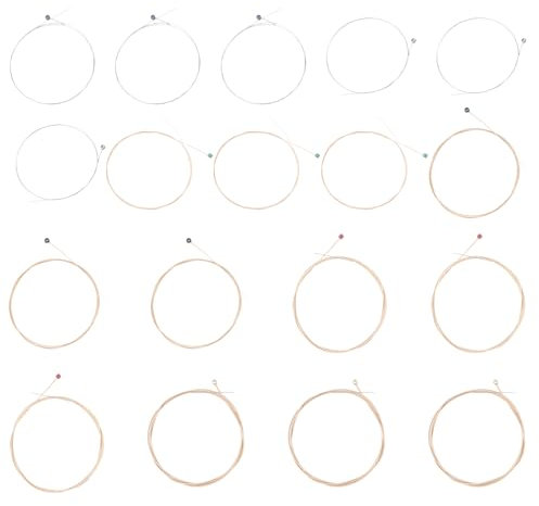 SG Store 3er-Pack 6er-Saiten-Set Extra Light 80/20 Bronze Akustikgitarrensaiten 10-50 Gauge Bronze Gitarrensaiten für Anfänger