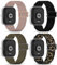 CHANRASI 4 Stück Elastisches Nylon Armband Kompatibel mit Xiaomi Redmi Watch 5/Redmi Watch 4,Stoff Verstellbares Dehnbare Sport Ersatzarmband für Xiaomi Mi Band 8 Pro/Mi Band 9 Pro