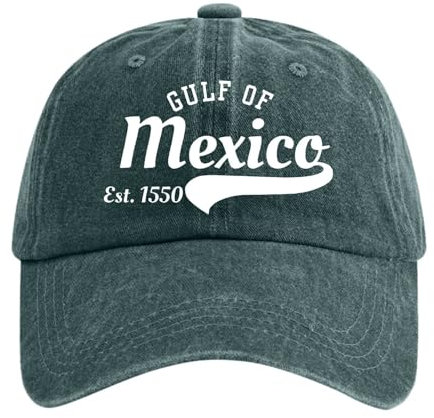 Beichwtd Unisex Gulf of Mexico Since 1550 Cap Vintage Basecap Herren, Kappe Damen