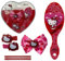 Accessoires pour cheveux Hello Kitty pour filles emballage en forme de coeur complet de 7 pièces brosse épingles à cheveux élastiques pince