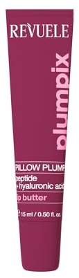Revuele Pillow Plump Lip Butter – Pflegender Lippenbalsam mit Shea-Butter & Kokosöl, spendet intensive Feuchtigkeit, polstert die Lippen optisch auf und verleiht natürlichen Glanz, vegan, 15 ml